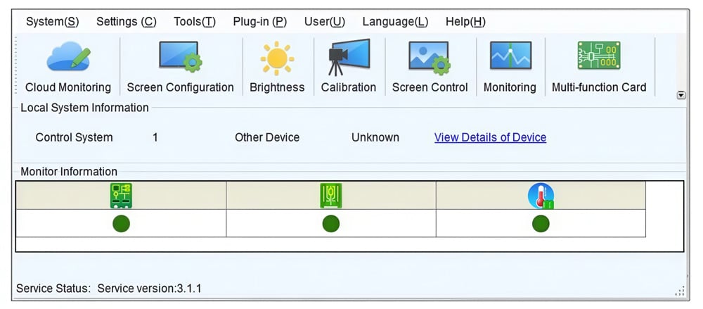 NovaLCT-successful login window