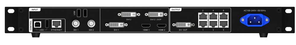 novastar vx6s rear panel