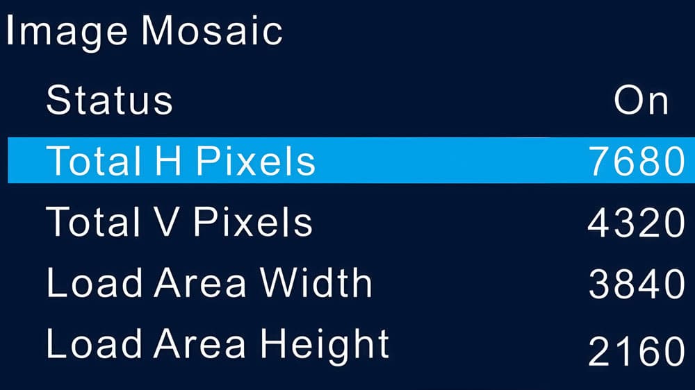 VX16s Controller Image Mosaic