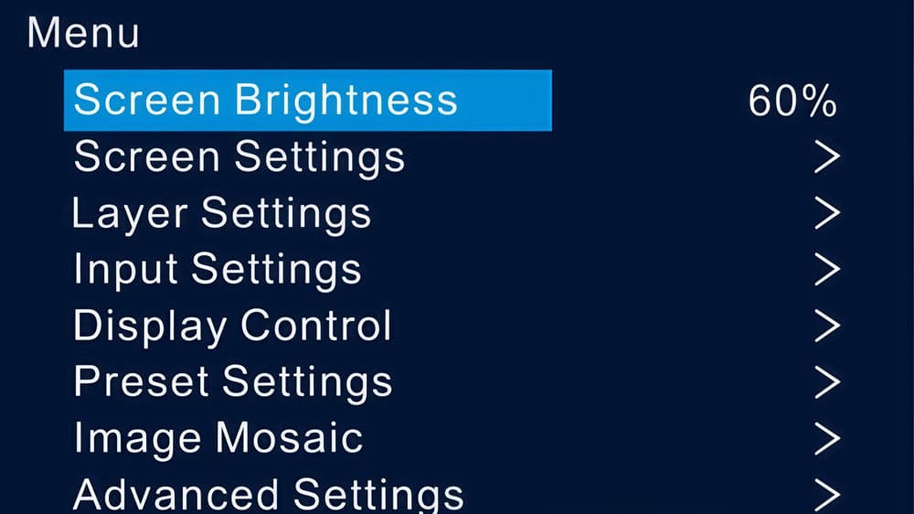 VX16s NovaStar Bightness Setting