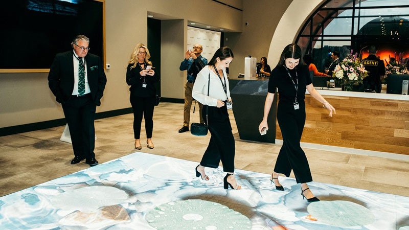 LED interactive floor