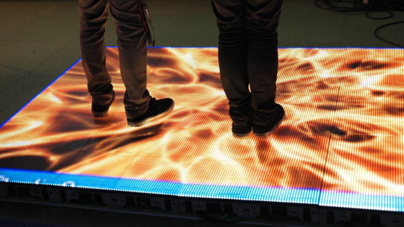 interactive floor led display