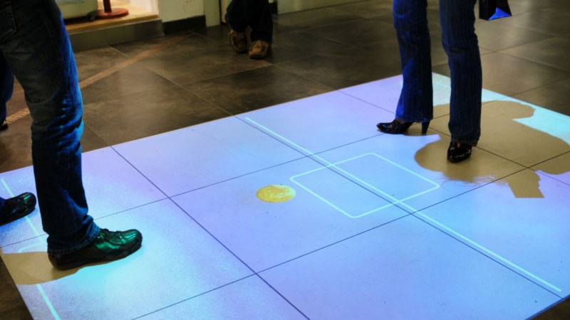 led floor display