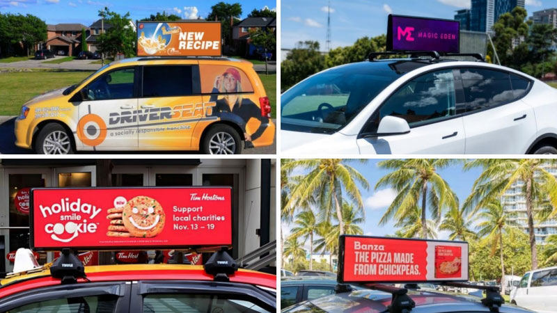 taxi top led display