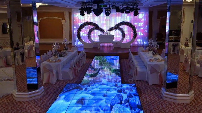 wedding LED floor screen
