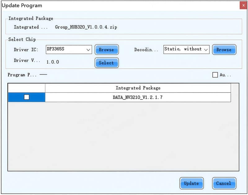 Update NovaStar Receiving Card Firmware - Local update