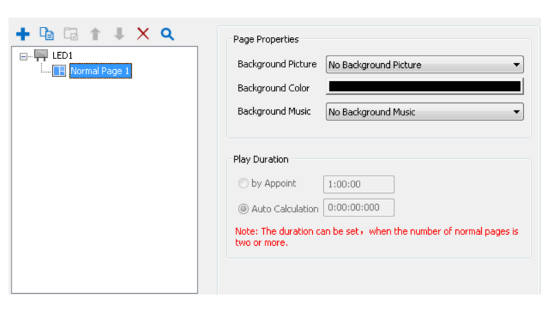 LEDVISION New program pages