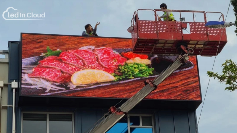 P10 outdoor LED display in Korea