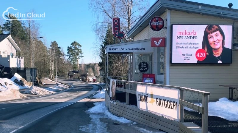 P6.67 outdoor LED display in Finland