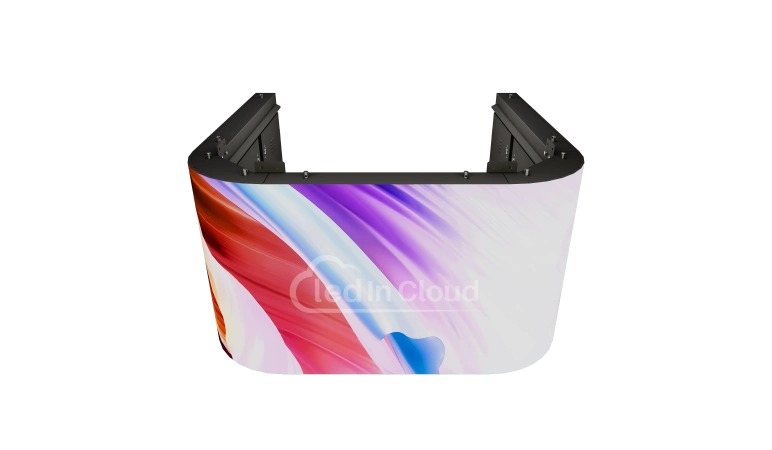 seamless iron curved cabinet