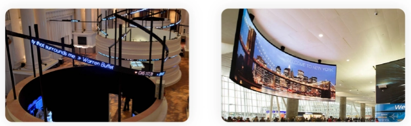 led flexible transparent film display