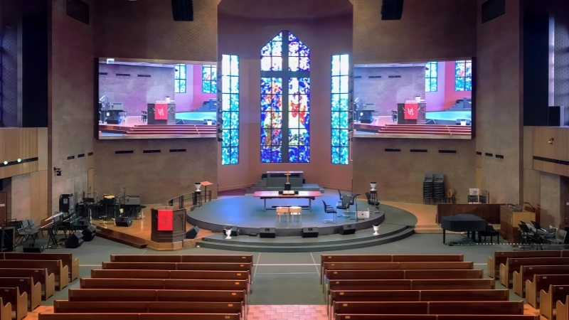 church led screen background