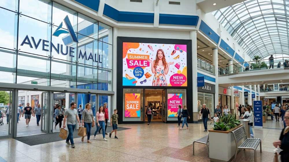 Led Screen Retail Store External Entrance Retail LED Display for Stores & Shop Windows & Indoor Use - LEDINCLOUD