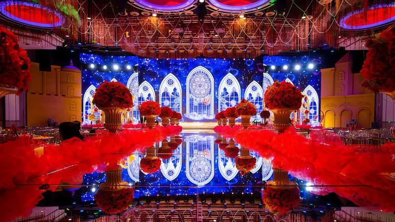 led screen backdrop wedding​