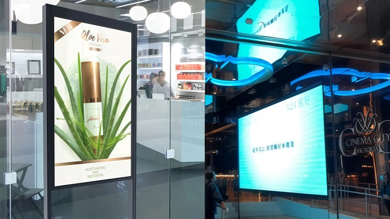 led screen retail