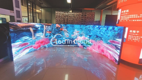 soft curved led screen case