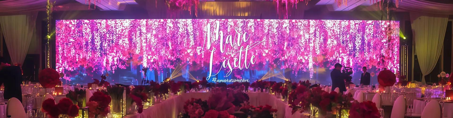 wedding led video wall screen​