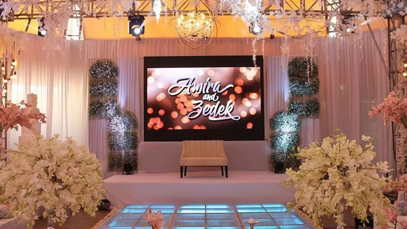 wedding stage led screen