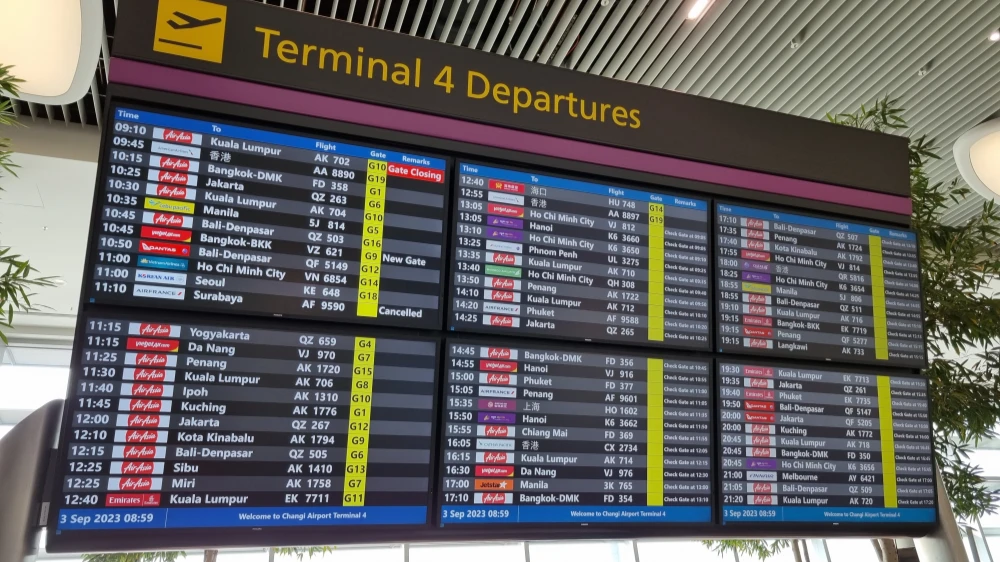 Airport LED display