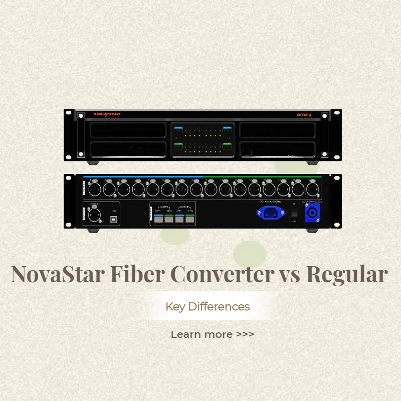 NovaStar Fiber Converter vs Regular Fiber Converter