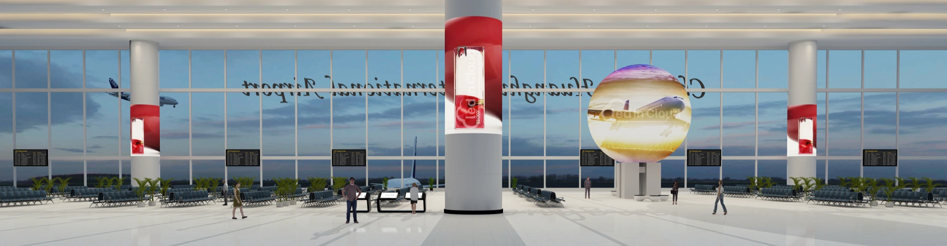 airport led screen