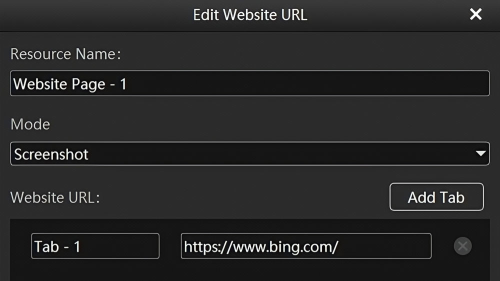 Add website