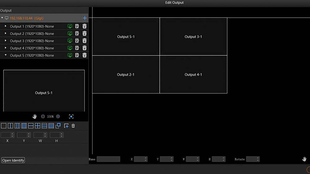 Edit output