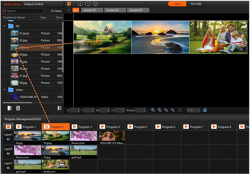 Edit programs