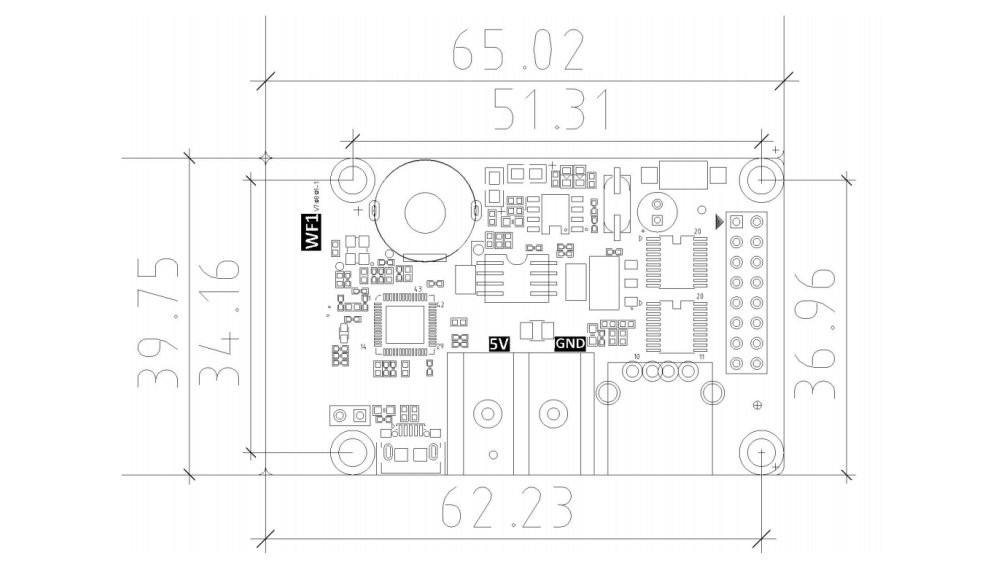 hd WF1 controller size