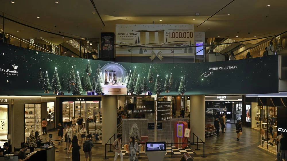 led screen shopping mall