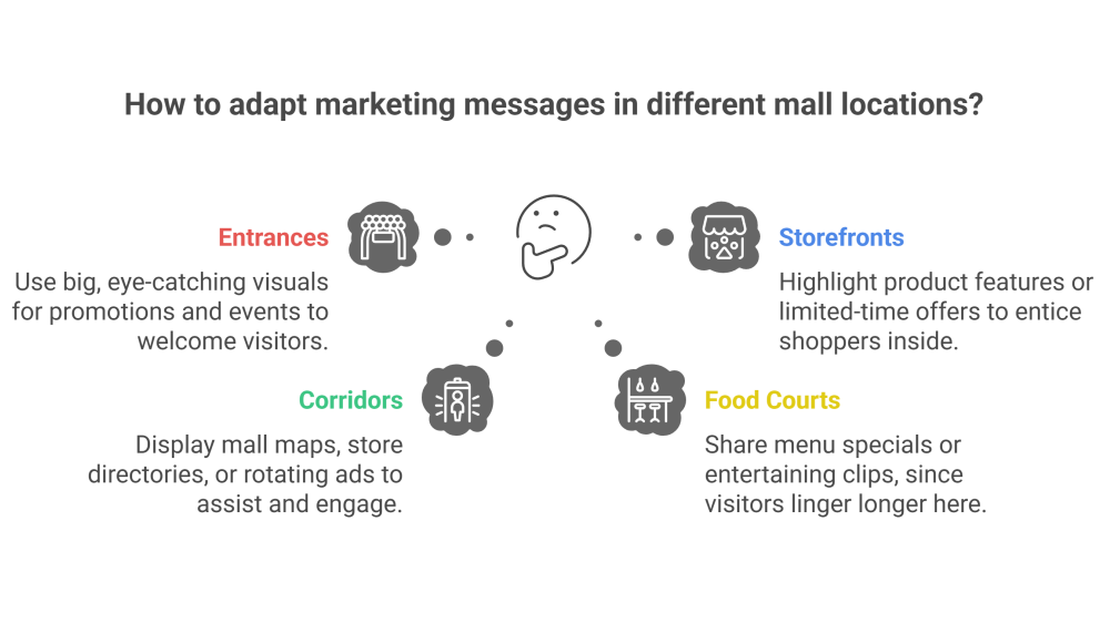shopping mall LED display content