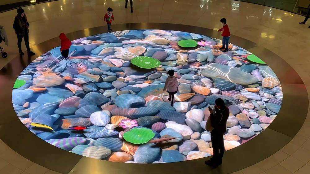 shopping mall floor led screen