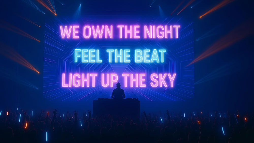 DJ LED video wall