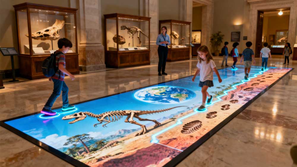 museum floor led screen
