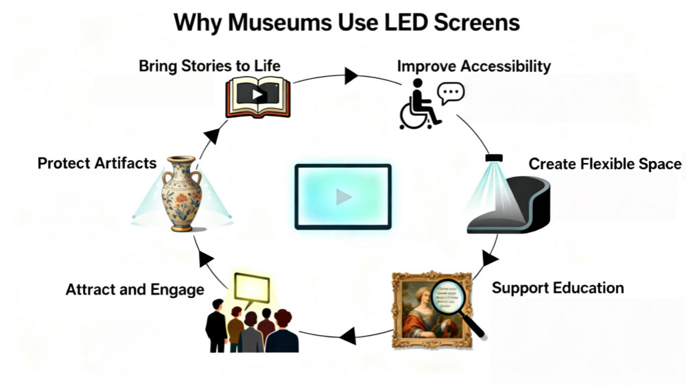 museum led screen benefits