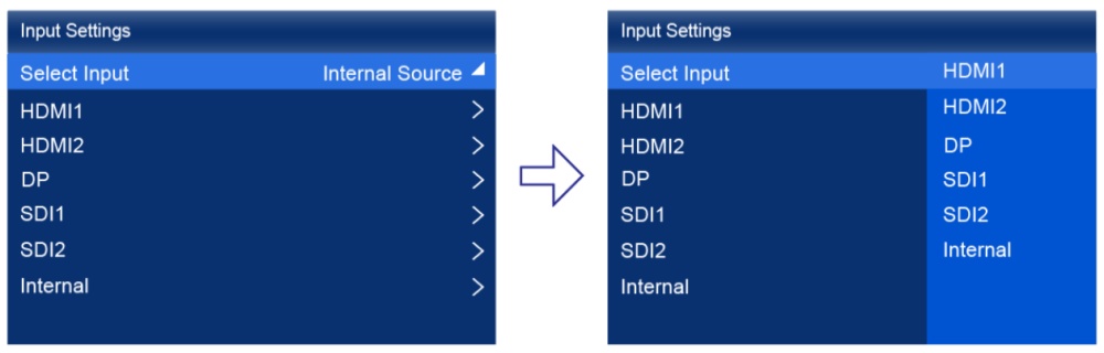 mx30 novastar Select input source