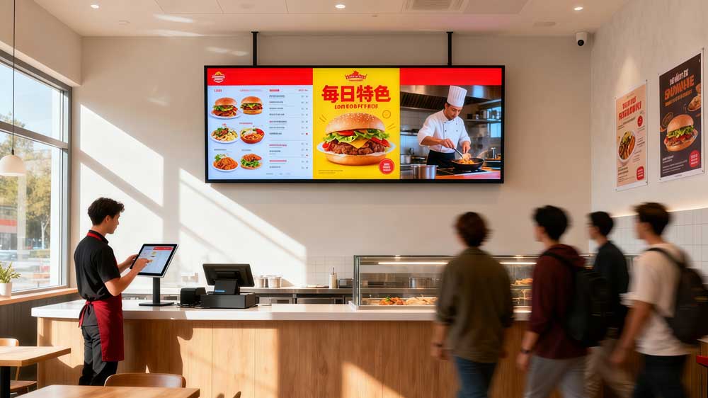 restaurant led menu board