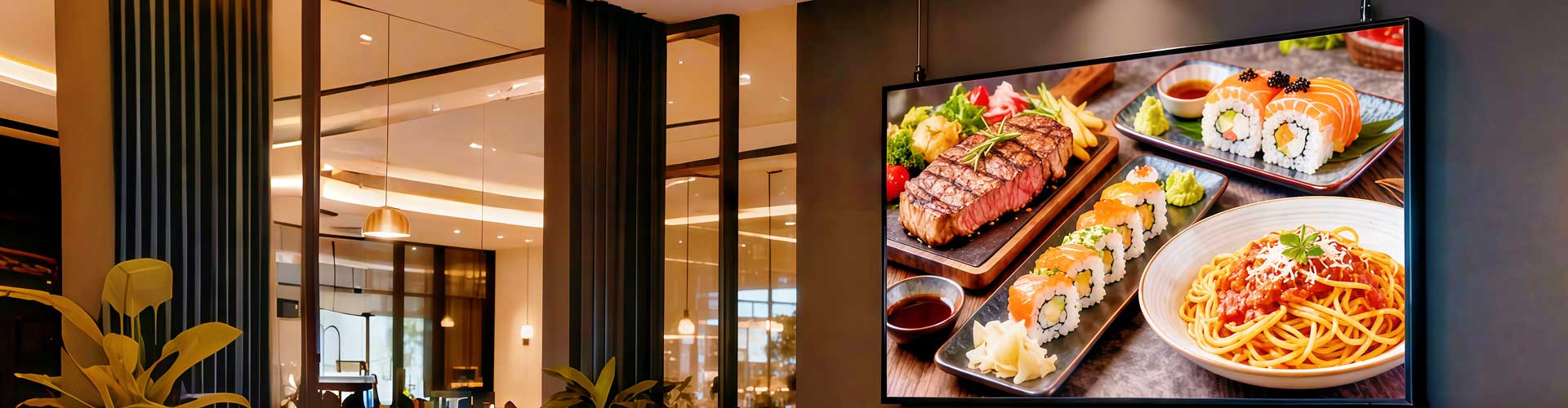 restaurant led screen
