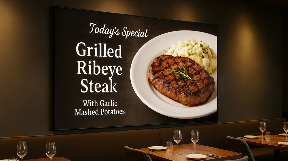 restaurant led screen
