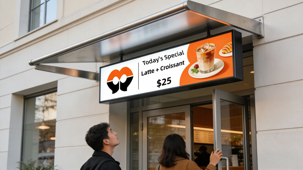 restaurant led sign board