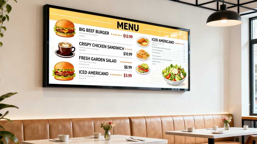 restaurant led sign board