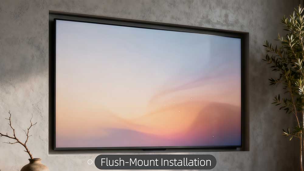 LED Screen Embedded (Flush-Mount) Installation