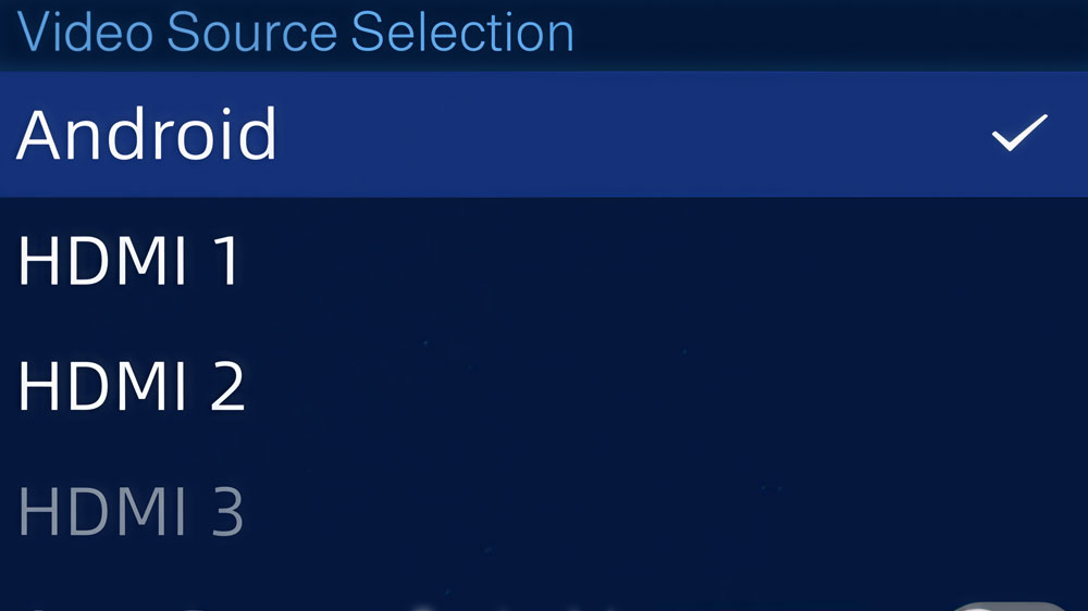 NovaStar TU4K Pro Video source selection