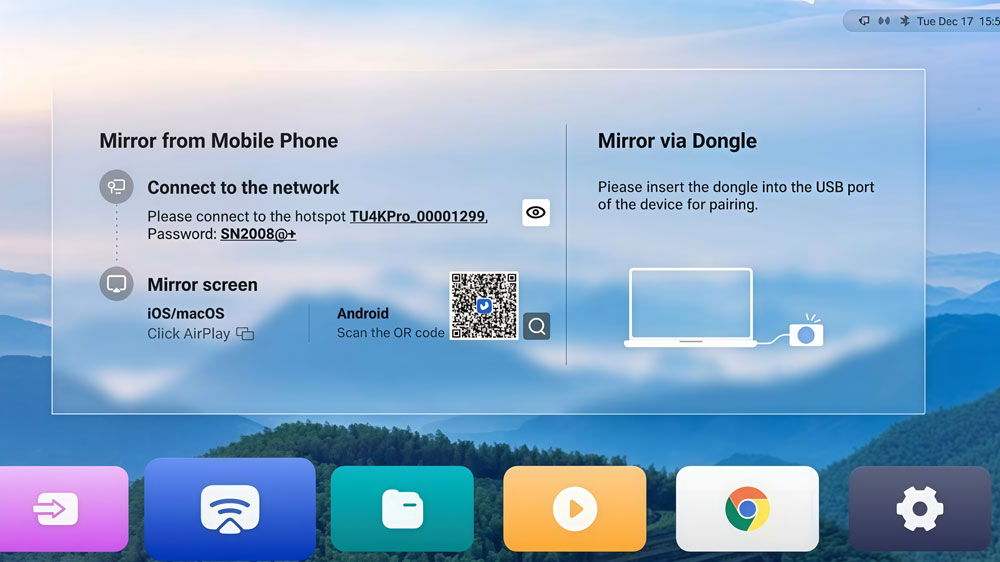 NovaStar TU4K Pro Wireless mirroring