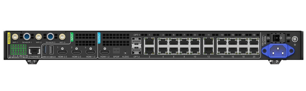 NovaStar TU4K Pro rear panel