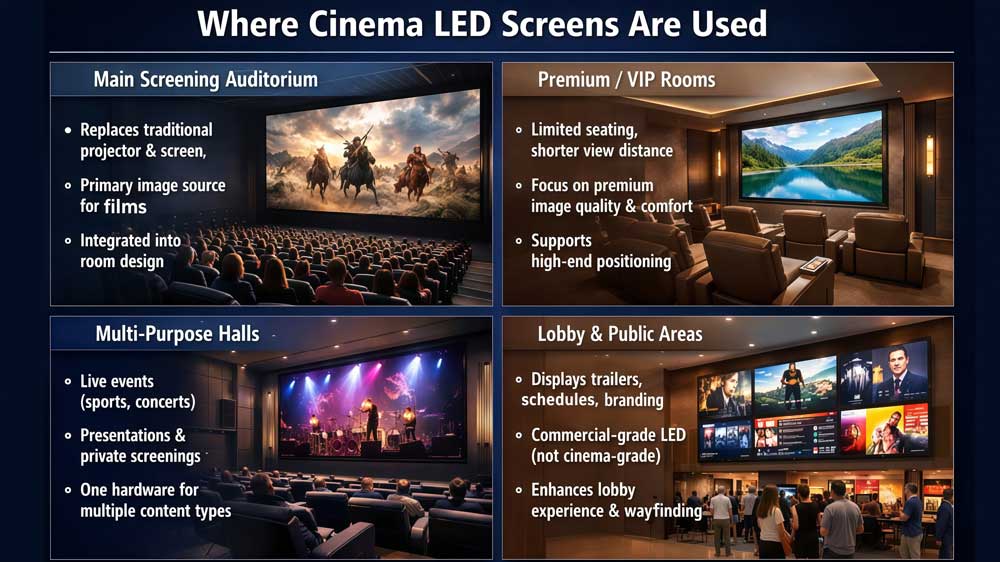 cinema led screen applications
