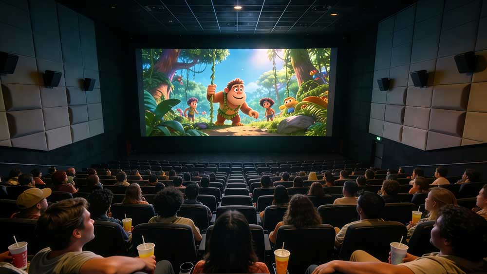 led movie theater screen