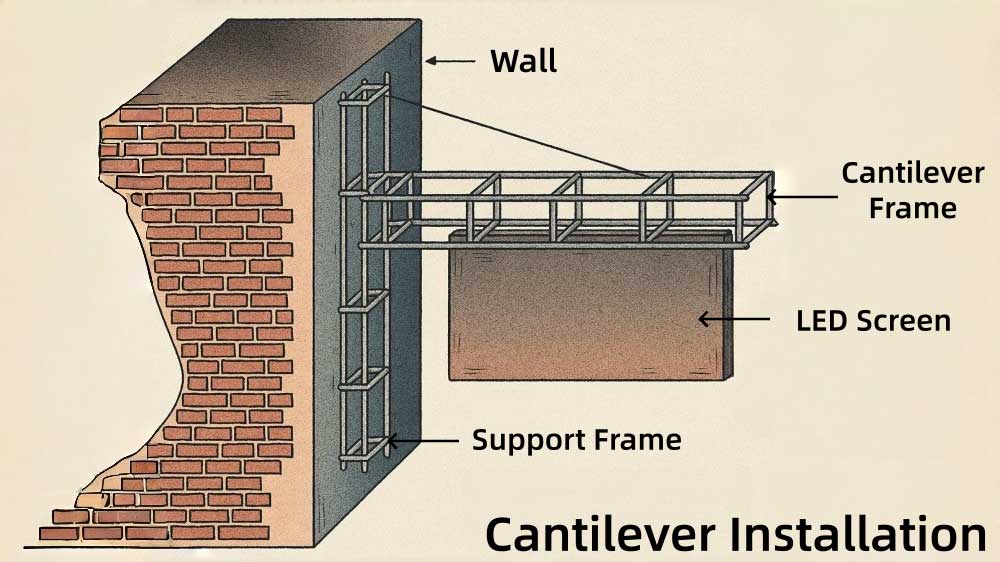led screen installation methods
