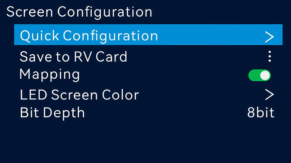 novastar vx1000 pro - Screen configuration