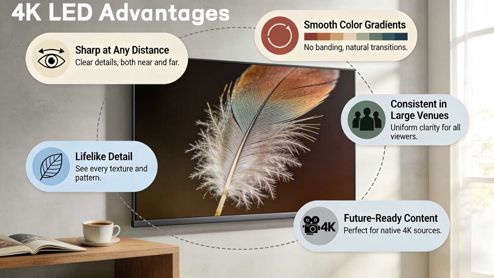 4k led video wall advantages